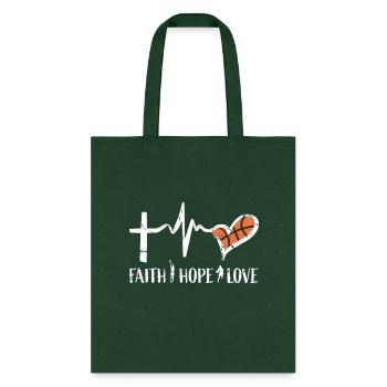 Religious Baetballn - Tote Bag - forest green - Front