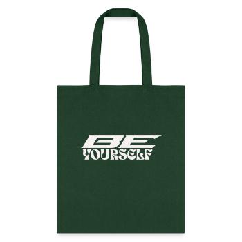 BE YOURSELF - Tote Bag - forest green - Front