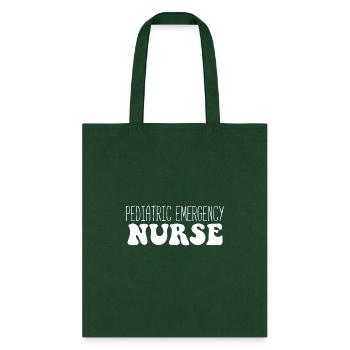 Pediatric Emergency Nurse - Tote Bag - forest green - Front