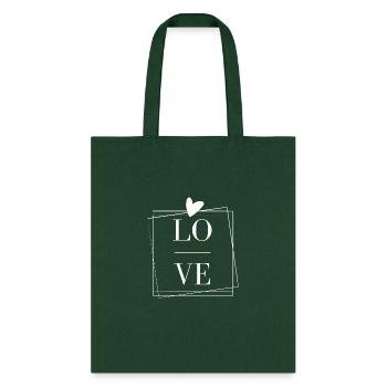 Gifts, sweatshirt, hoodie, love t-shirt - Tote Bag - forest green - Front