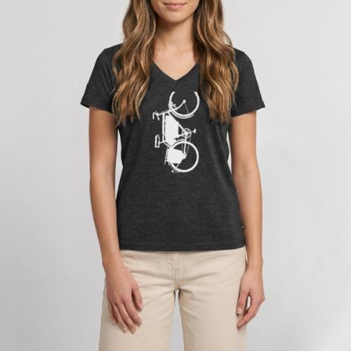 swiss_army_bike_bw - Women's Premium Organic V-Neck T-shirt