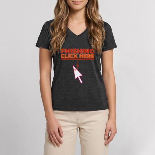 Phishing: Hooked by Deception - Women's Premium Organic V-Neck T-shirt