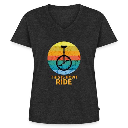 This Is How I Ride - Women's Premium Organic V-Neck T-shirt