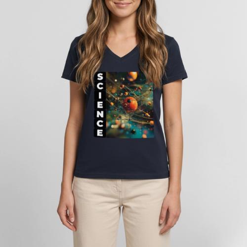 Atomic Science Vision - Women's Premium Organic V-Neck T-shirt