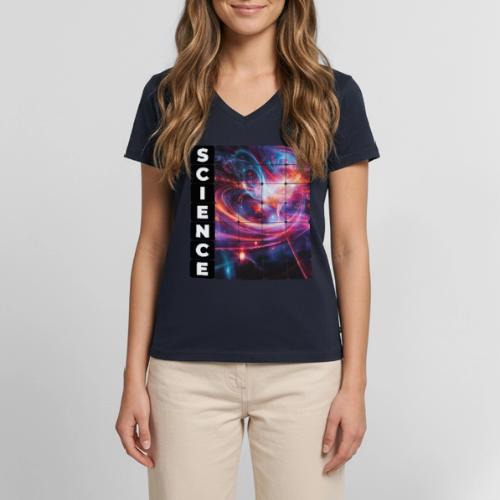 The Chaos of Science - Women's Premium Organic V-Neck T-shirt
