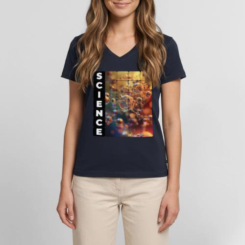 Nodes of Science - Women's Premium Organic V-Neck T-shirt