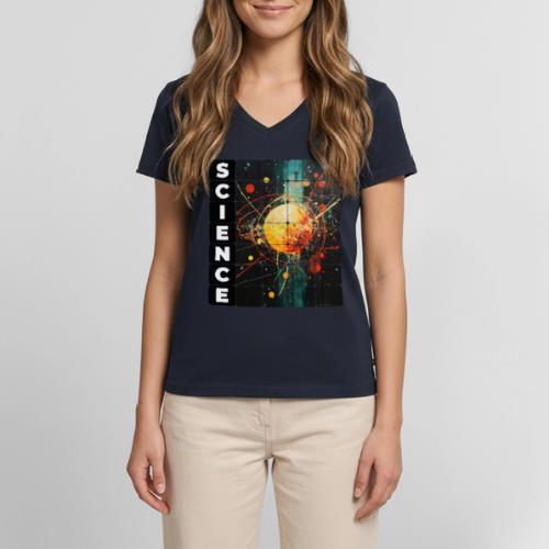 Core of Science - Women's Premium Organic V-Neck T-shirt