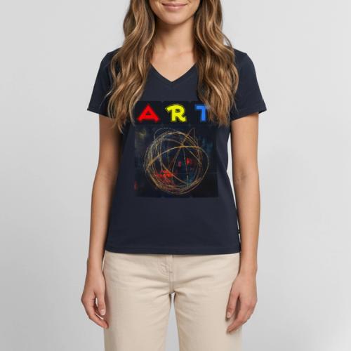 Echoes of Art - Women's Premium Organic V-Neck T-shirt