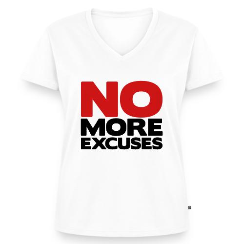 No More Excuses - Women's Premium Organic V-Neck T-shirt