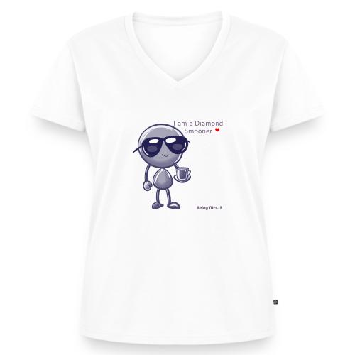Smoon City 18 I am a Diamond Smooner - Women's Premium Organic V-Neck T-shirt