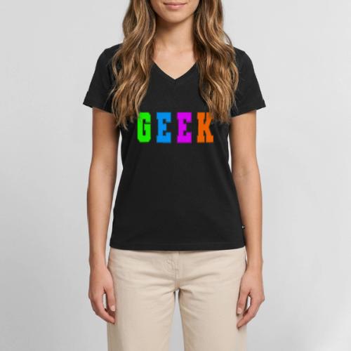 Certified Geek Mode - Women's Premium Organic V-Neck T-shirt
