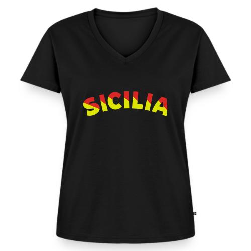 SICILIA - Women's Premium Organic V-Neck T-shirt