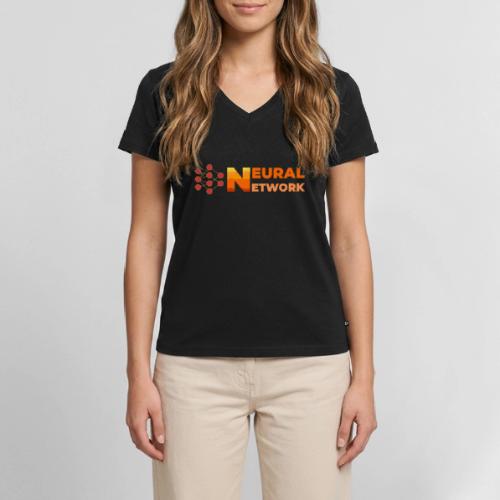 Neural Network: Digital Synapses - Women's Premium Organic V-Neck T-shirt