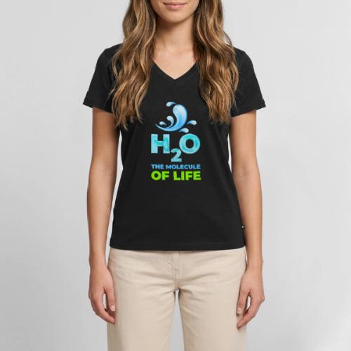 The Molecule of Life - Women's Premium Organic V-Neck T-shirt