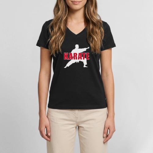 Karate Focus - Women's Premium Organic V-Neck T-shirt