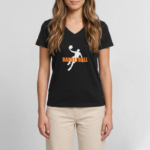 Slam Dunk Motion - Women's Premium Organic V-Neck T-shirt