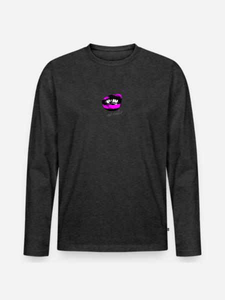 no rules - Men's Premium Long Sleeve T-Shirt - heather anthracite