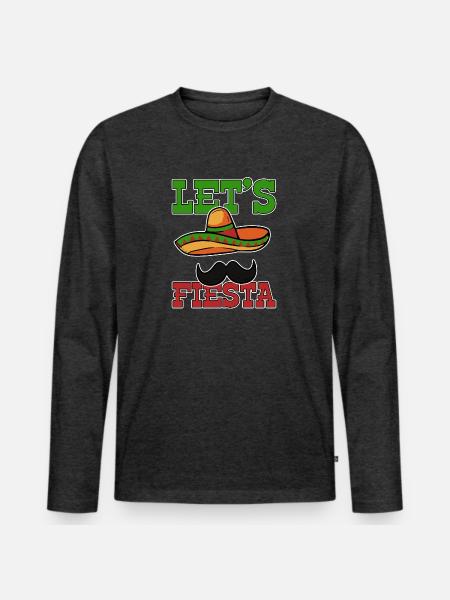 Cinco de Mayo Mexican - Men's Premium Long Sleeve T-Shirt - heather anthracite