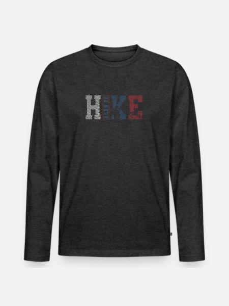 Tokyo Bold Rope Text Distressed - Men's Premium Long Sleeve T-Shirt - heather anthracite