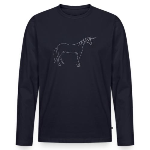 unicorn outline - Men's Premium Long Sleeve T-Shirt