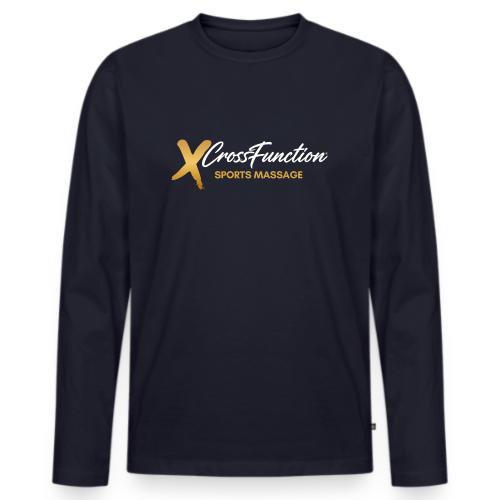 White XF SPORTS MASSAGE LOGO (front only) - Men's Premium Long Sleeve T-Shirt