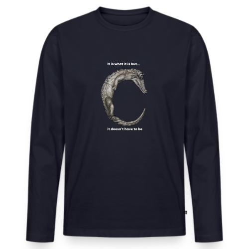 croc with text - Men's Premium Long Sleeve T-Shirt