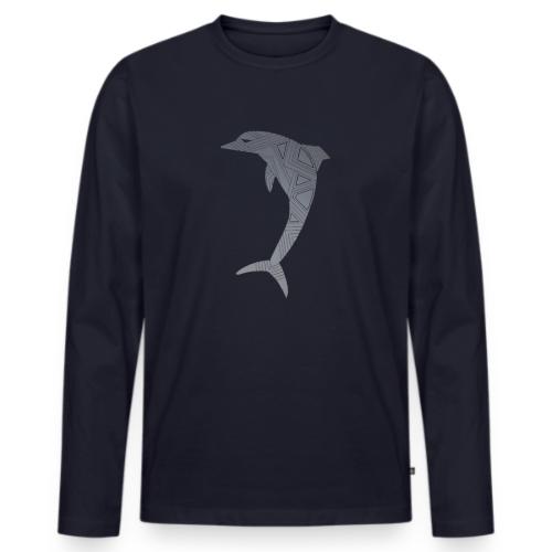 dolphin art deco - Men's Premium Long Sleeve T-Shirt