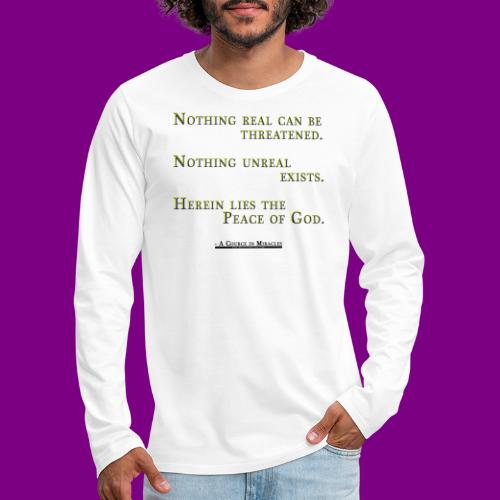 Peace of God - A Course in Miracles - Men's Premium Long Sleeve T-Shirt