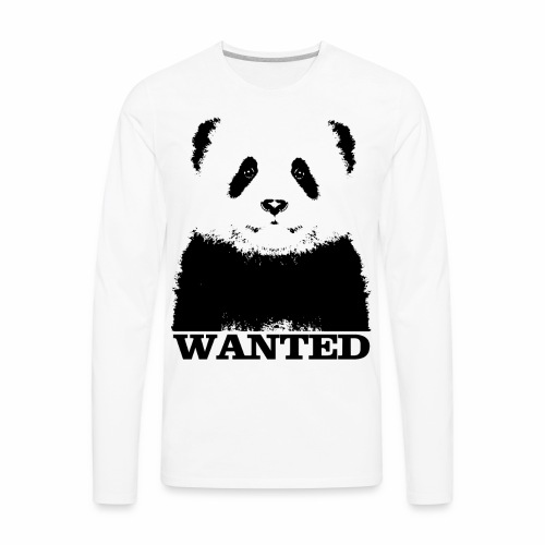Wanted Panda - gift ideas for children and adults - Men's Premium Long Sleeve T-Shirt