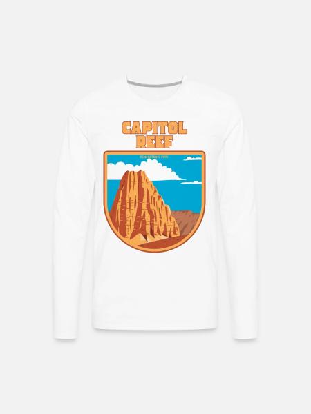 Capitol Reef National Park - Men's Premium Long Sleeve T-Shirt - white