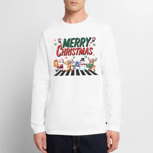 Christmas Collection Merry Christmas Crossing #1 - Men's Premium Long Sleeve T-Shirt
