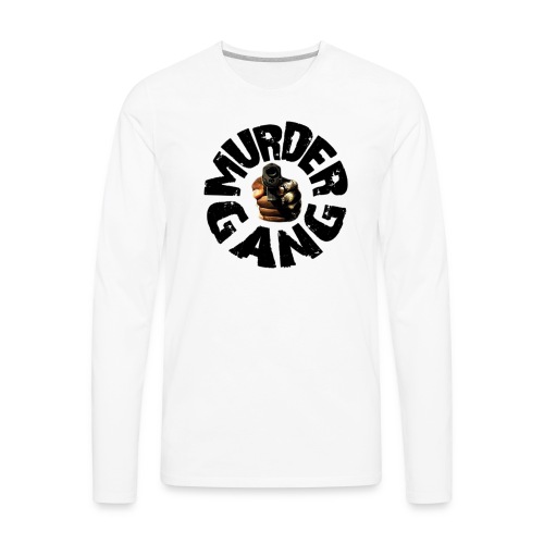 MURDERGANG LOGO BLACK - Men's Premium Long Sleeve T-Shirt