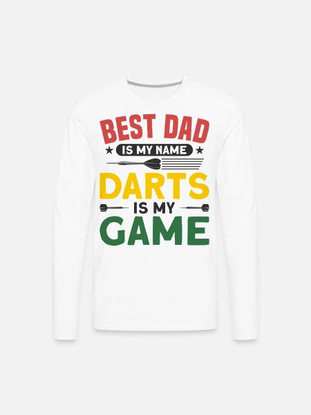 Darts Dart Player - Men's Premium Long Sleeve T-Shirt - white