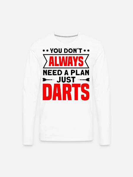 Darts Dart Player - Men's Premium Long Sleeve T-Shirt - white