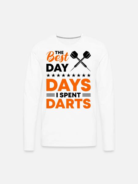 Darts Dart Player - Men's Premium Long Sleeve T-Shirt - white