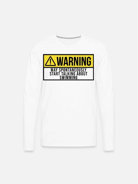 Swimming Swimming - Men's Premium Long Sleeve T-Shirt - white