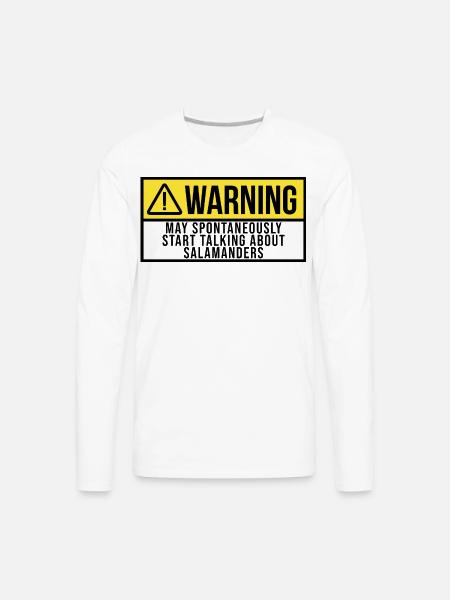Salamander Salamander - Men's Premium Long Sleeve T-Shirt - white