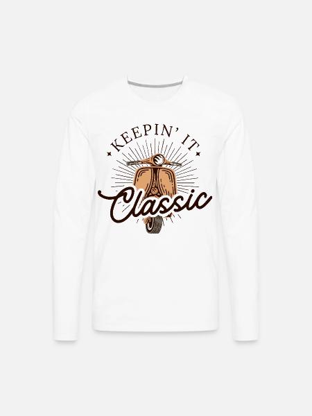 Keepin' It Classic - Men's Premium Long Sleeve T-Shirt - white