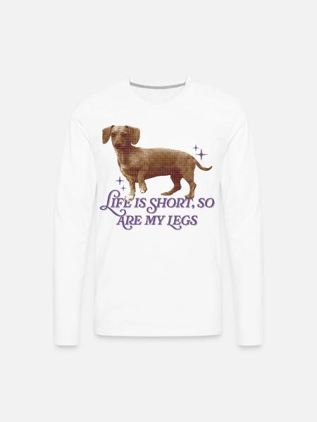 Life Is Short  - Men's Premium Long Sleeve T-Shirt - white