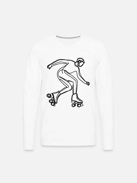 Farming ECG - Men's Premium Long Sleeve T-Shirt - white