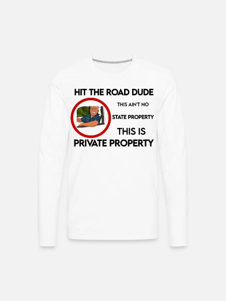 lock em up - Men's Premium Long Sleeve T-Shirt - white