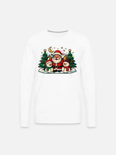 DISEÑO_NAVIDEÑO - Men's Premium Long Sleeve T-Shirt - white