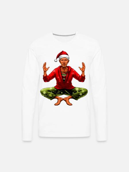Yogi Christmas - Men's Premium Long Sleeve T-Shirt - white
