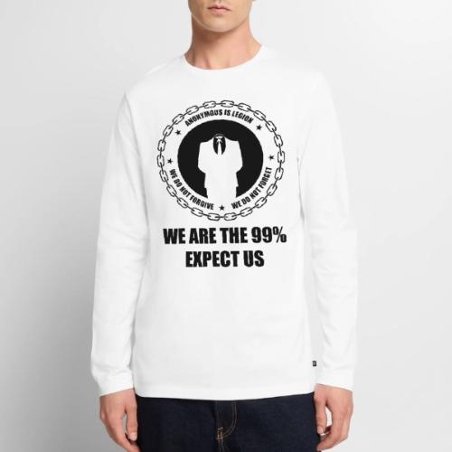 Anonymous 6 Black - Men's Premium Long Sleeve T-Shirt