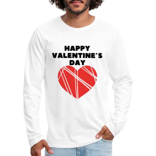 Valentine's Day Fashion February 14, Love Day. - Men's Premium Long Sleeve T-Shirt
