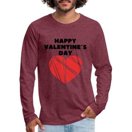Valentine's Day Fashion February 14, Love Day. - Men's Premium Long Sleeve T-Shirt