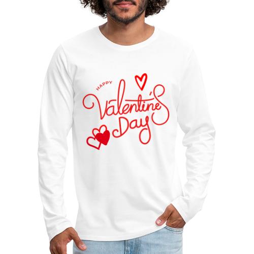 San Valentín, Moda Celebra Día 14 de Febrero - Men's Premium Long Sleeve T-Shirt