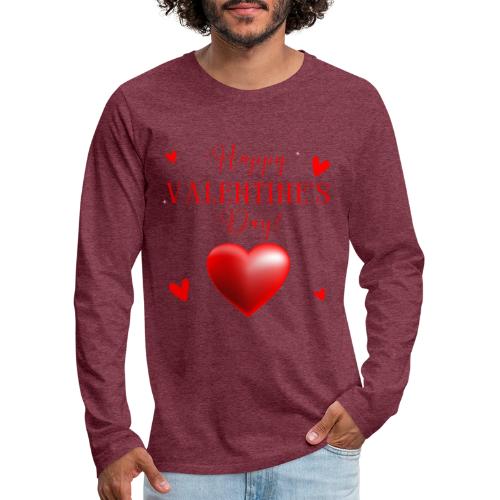 Valentin Designs, Fashion February 14 Valentine's. - Men's Premium Long Sleeve T-Shirt
