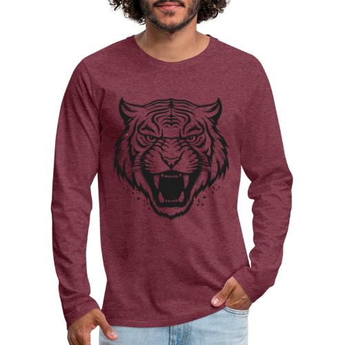 Wild Tiger Fashion, the fury of the feline tiger. - Men's Premium Long Sleeve T-Shirt