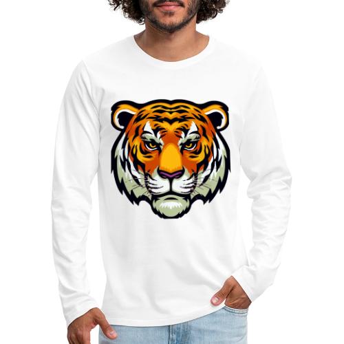 Tiger Fashion Feline Animal, Tiger Willing Success - Men's Premium Long Sleeve T-Shirt
